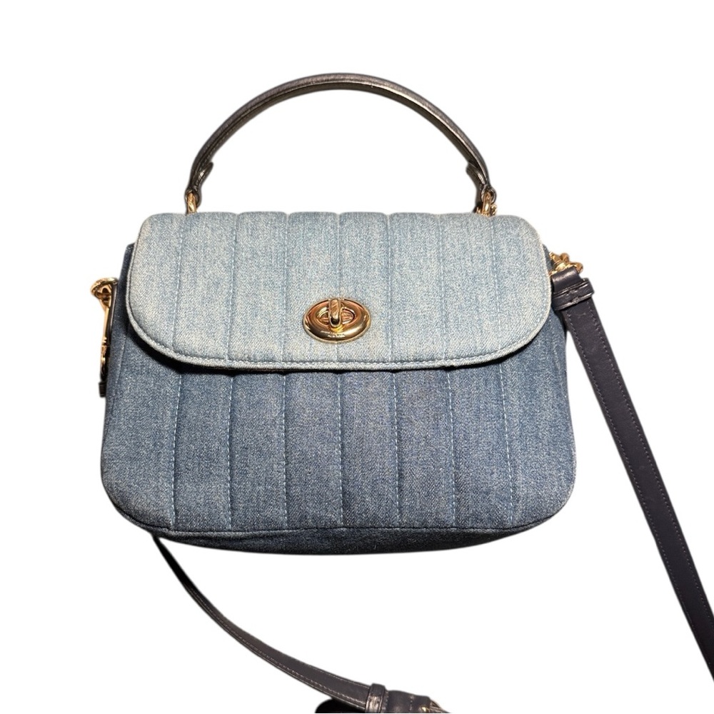 Coach Marlie Blue Top Handle Satchel